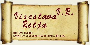 Višeslava Relja vizit kartica